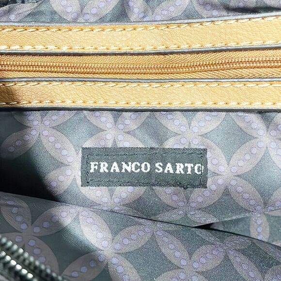 Franco Sarto handbag Navy butterfly print Water resistant Tote Bag Twist Clasp - Picture 6 of 12